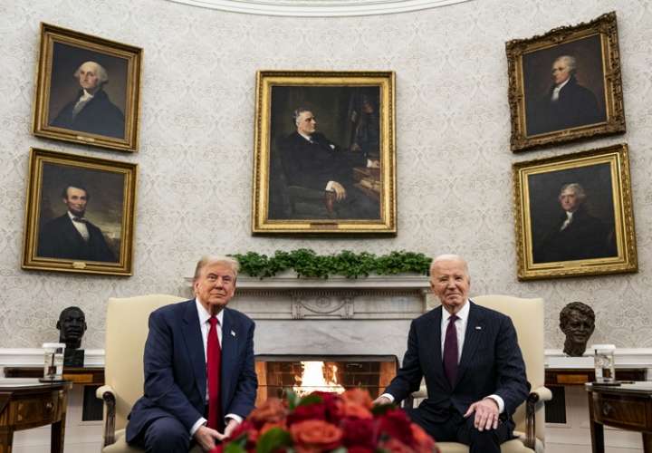 Trump llega a Washington y se reúne con Biden en la Casa Blanca 