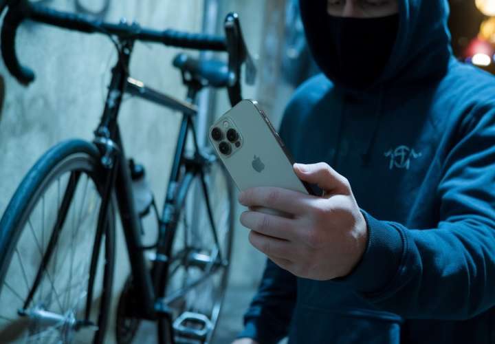 Preso por robar una bicicleta y un iPhone 14 de 800 palos 