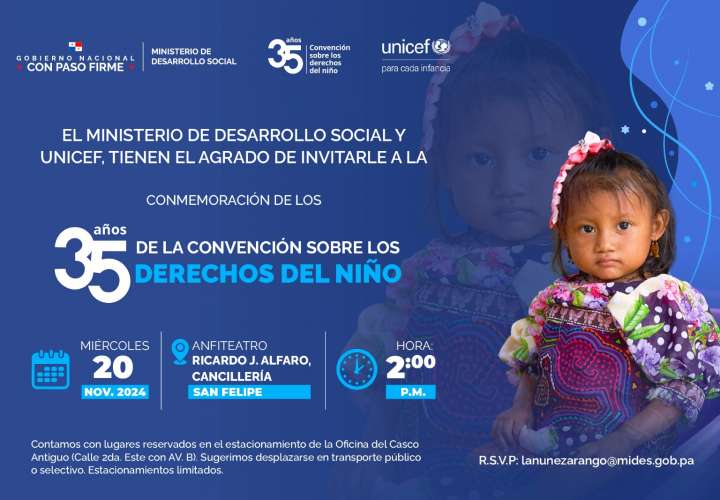 Mides y Unicef conmemoran el Día Mundial de la Infancia 