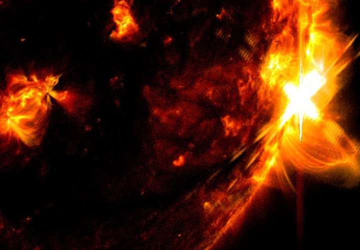 El Sol, en su máximo de actividad, pero sin ser catastrófico