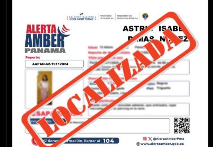 Astrid Isabel Dimas Núñez localizada en Vacamonte tras alerta Amber