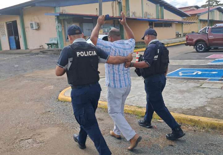 Arrestado ayer en Colón.