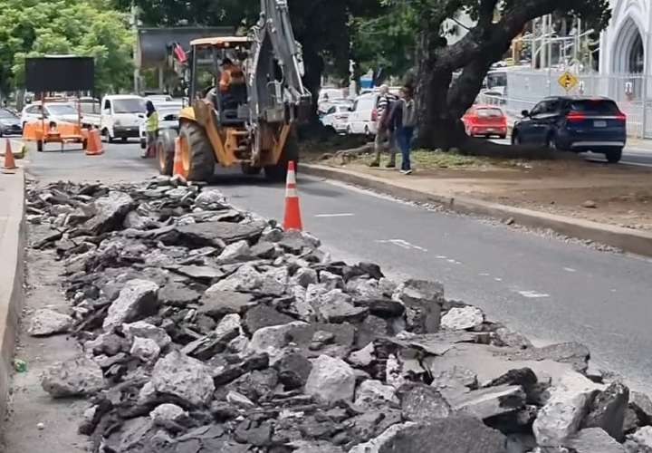 MOP mantiene trabajos en vías de la capital