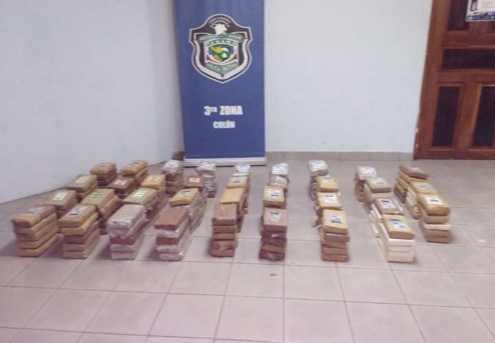 Decomisan 175 paquetes de cocaína en residencia en Colón