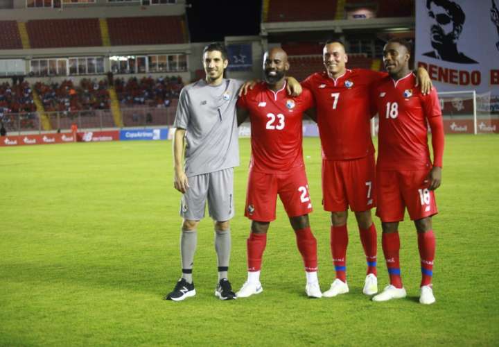 Penedo, Baloy, Blas y Tejada jugaron su último encuentro esta noche con la selección nacional. / Fotos: Anayansi Gamez