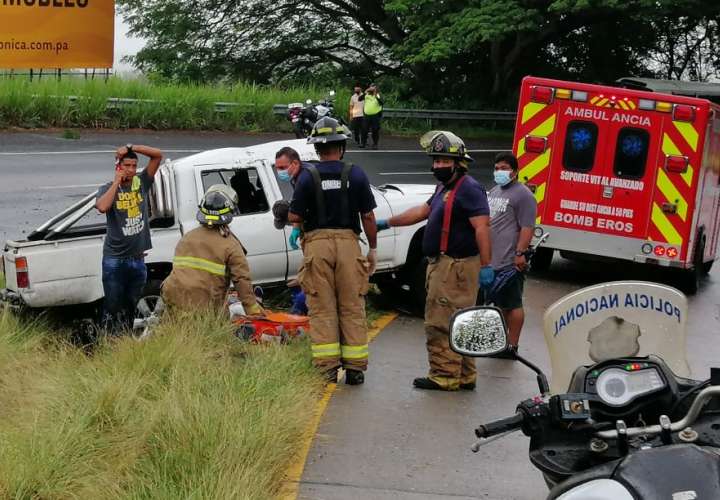 Emergencia en Loma Cová; accidente deja 5 heridos 