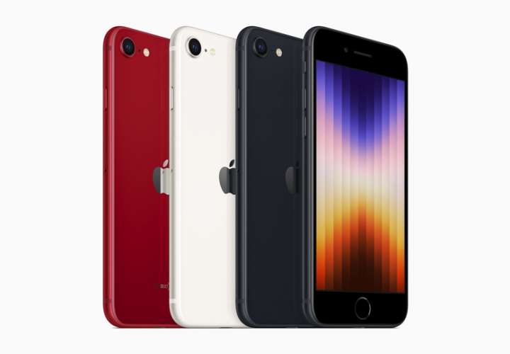 iPhone SE de próxima generación, un nuevo y poderoso iPhone con un diseño icónico, que presenta el chip A15 Bionic y 5G. EFE
