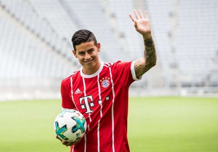  James está cedido por el Real Madrid y el Bayern que tiene una opción de compra por él que puede ejecutar hasta el 15 de junio de 2019. Foto: EFE