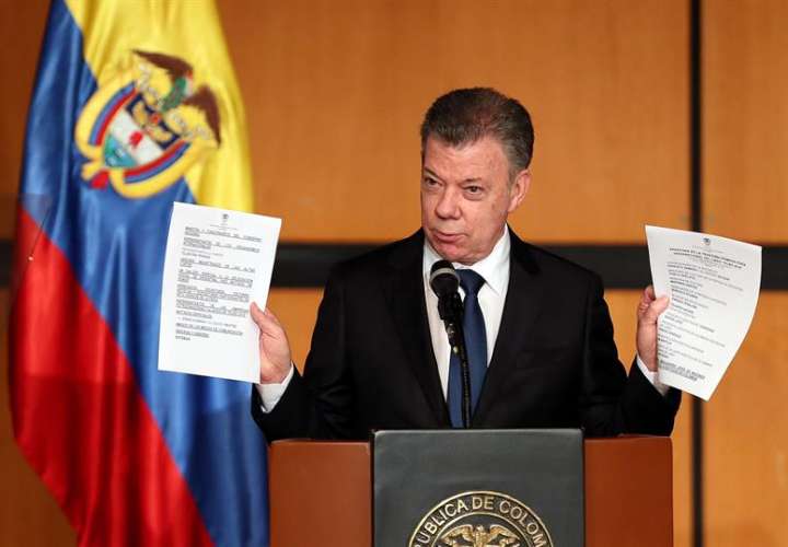 En la imagen un registro de Juan Manuel Santos, presidente de Colombia. EFEArchivo