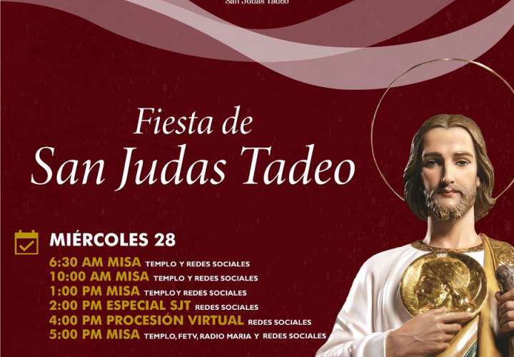 Devotos rinden honor a San Judas Tadeo 