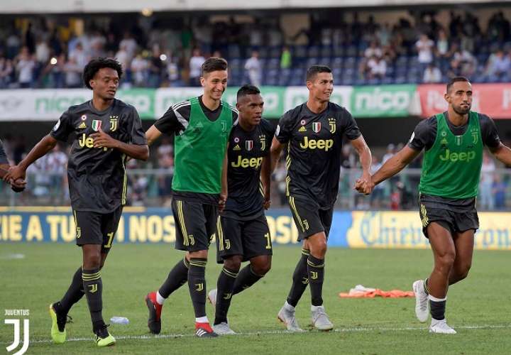 Cristiano Ronaldo debuto con la Juventus en el triunfo 3-2 sobre el Chievo./@juventusfces
