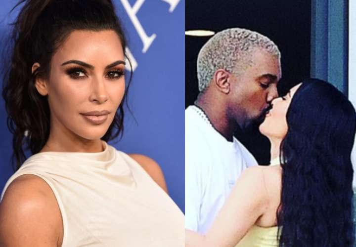 Kim se come a besos a su esposo Kanye por su regalo de 14 millones