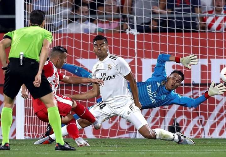 Keylor Navas defiende la puerta del Real Madrid desde hace cuatro temporadas. Foto: EFE