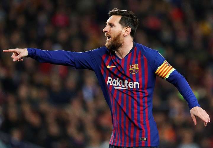 El delantero argentino del FC Barcelona, Leo Messi, durante el partido de la fase de grupos de la Liga de Campeones ante el  Tottenham. Foto: EFE