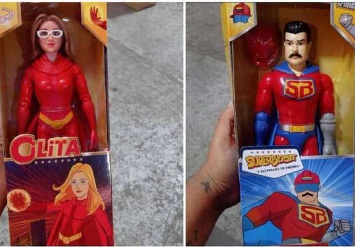 Maduro repartió juguetes con rostros parecidos a él y de su mujer