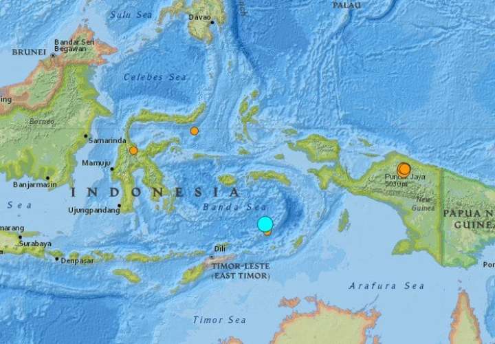 Terremoto de magnitud 7,3 sacude el mar de Banda en el este de Indonesia