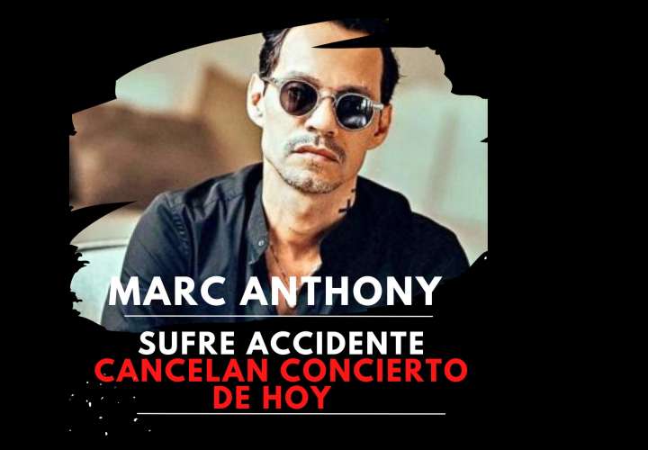 Marc Anthony se accidenta antes de su show. Posponen presentación 