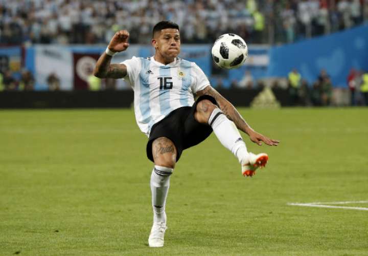 El jugador argentino Marcos Rojo. Foto:AP