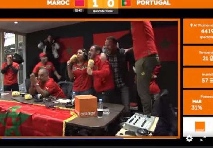 Emocionante narración marroquí del partido contra Portugal