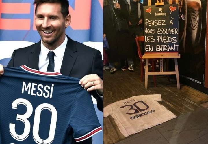 Odian a Messi; bar francés usa su camiseta para limpiarse los pies