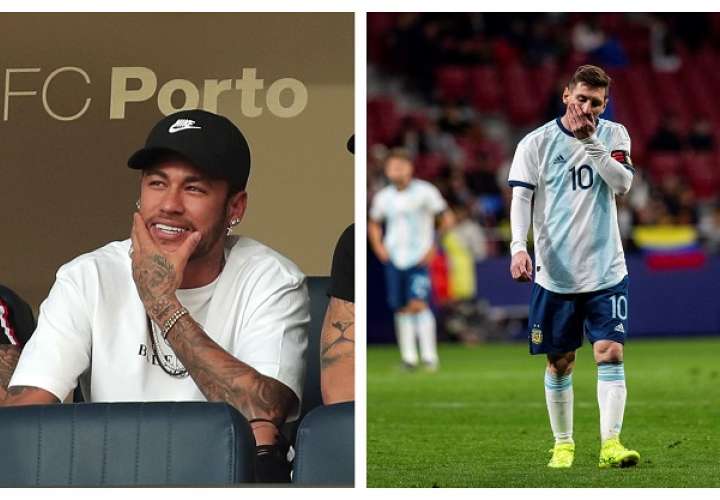 Neymar Jr. y Lionel Messi, las grandes figuras de Brasil y Argentina. /EFE