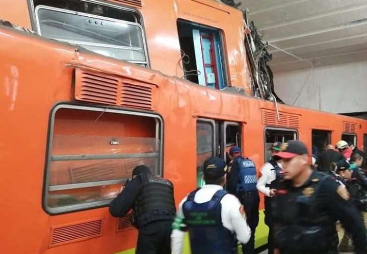 Choque entre trenes deja un muerto en metro de la Ciudad de México