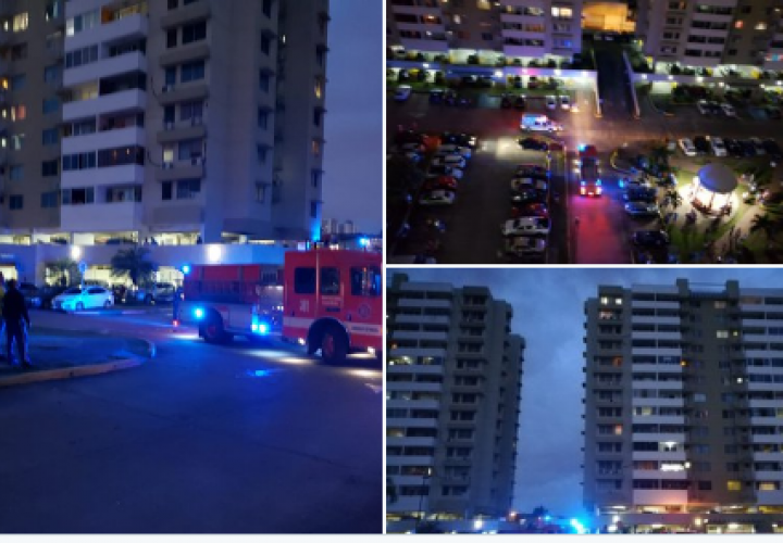 Fuego en apartamento del edificio Torres del Río (Video)