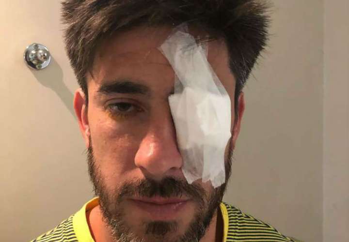 Pablo Pérez, jugador del Boca Juniors, afectado por los ataques del pasado sábado.