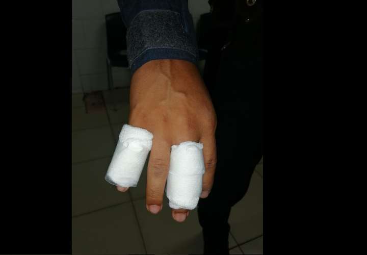 Unidades policiales fueron agredidas con palos y piedras en Torrijos Carter