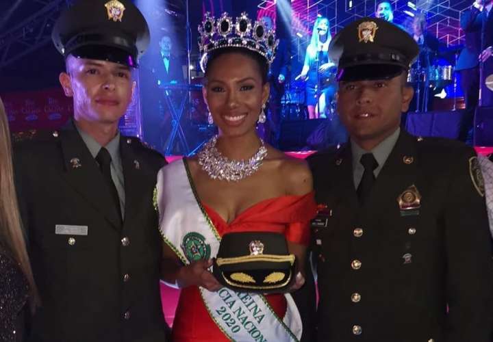 Panameña se convierte en la Reina de la Policía en Colombia 