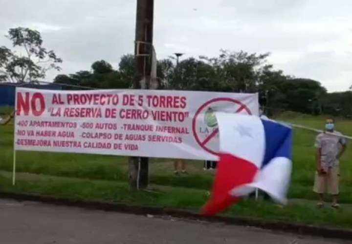 Residentes de Cerro Viento se oponen a proyecto habitacional