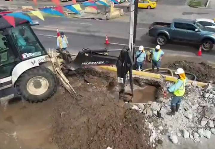 Idaan adelanta los trabajos de reparación.