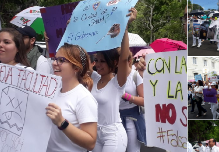 Estudiantes de Medicina marcha para exigir construcción de nueva facultad 