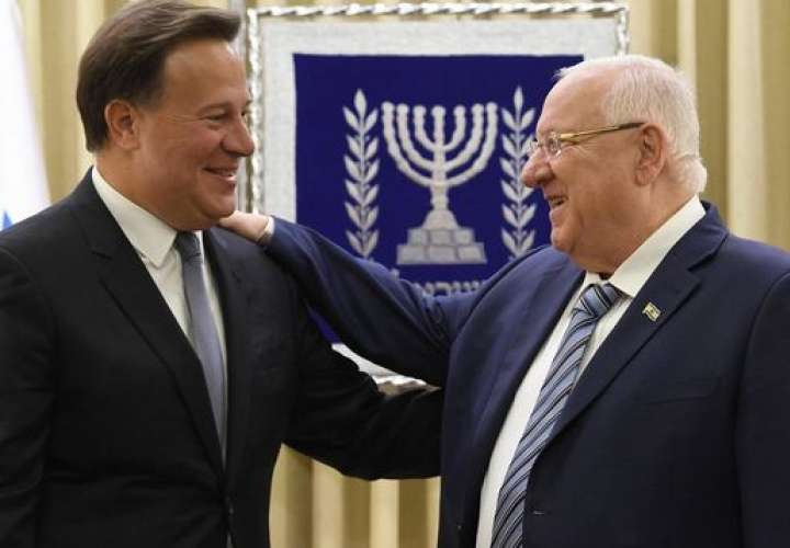 Rivlin da la bienvenida a Israel al presidente Varela