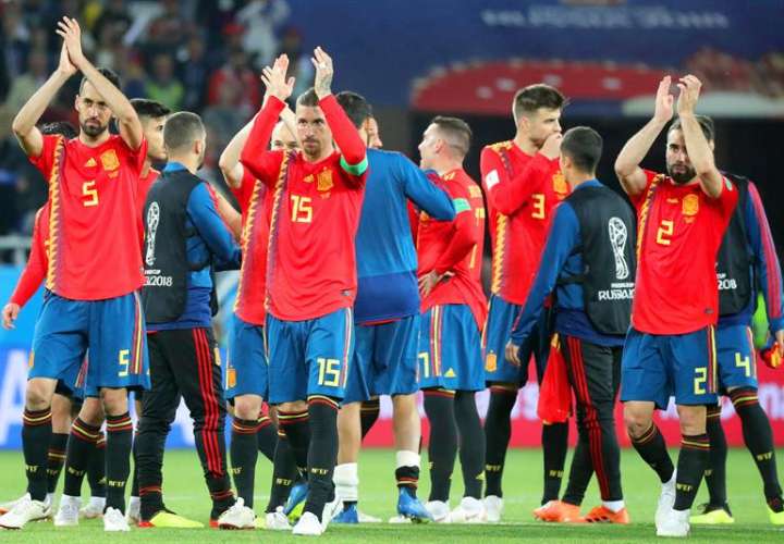La selección de España tiene récord de una victoria y dos empates en el Mundial de Rusia 2018. Foto EFE