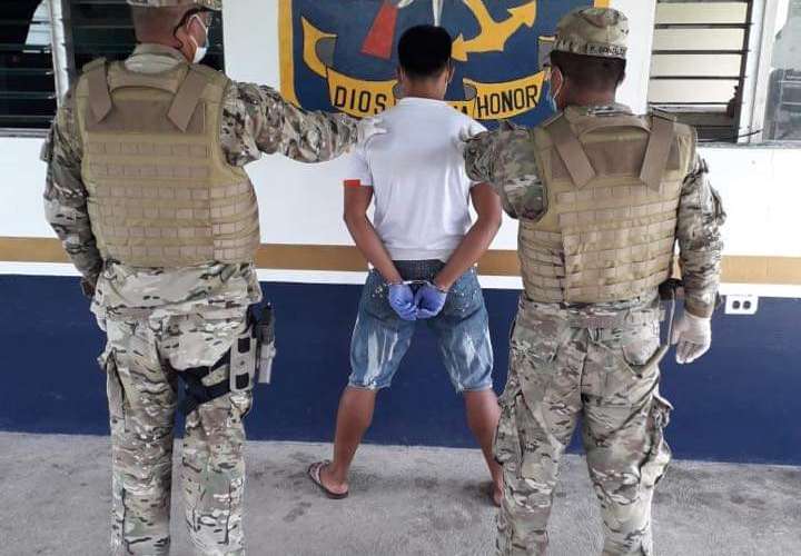 Senan captura sujeto con droga en Kusapín
