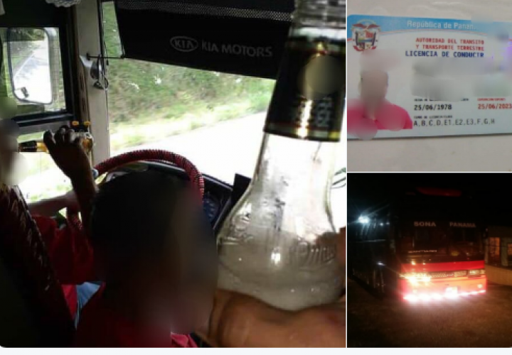 Multan a conductor de bus por beber cerveza durante el trayecto