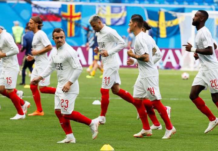 La selección de Suiza está lista para afrontar el compromiso ante Suecia. Foto EFE