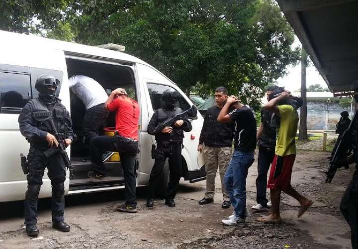 Aprehendidos durante operativos en busca de droga en Chiriquí. Foto: Mayra Madrid