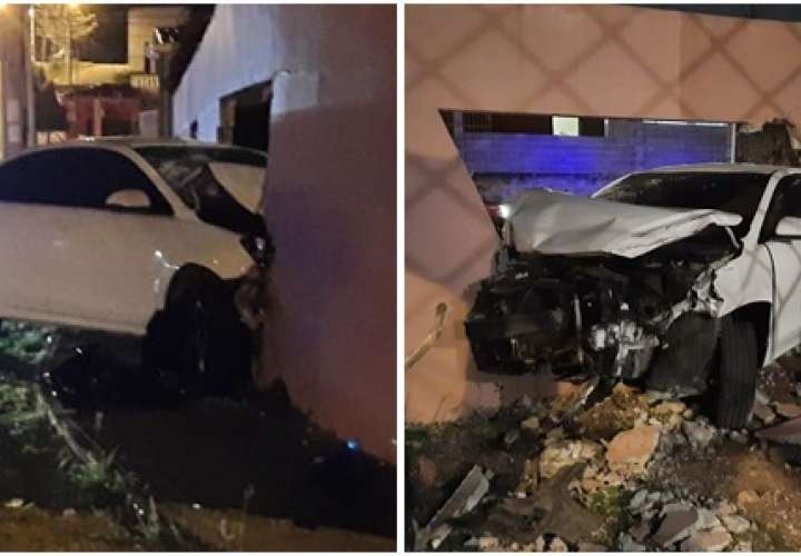 Mujer muere atropellada; conductor choca el auto contra muro de casa