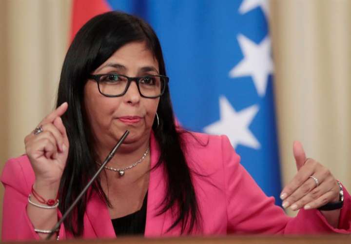En la imagen el vicepresidenta de Venezuela, Delcy Rodrígue. EFE