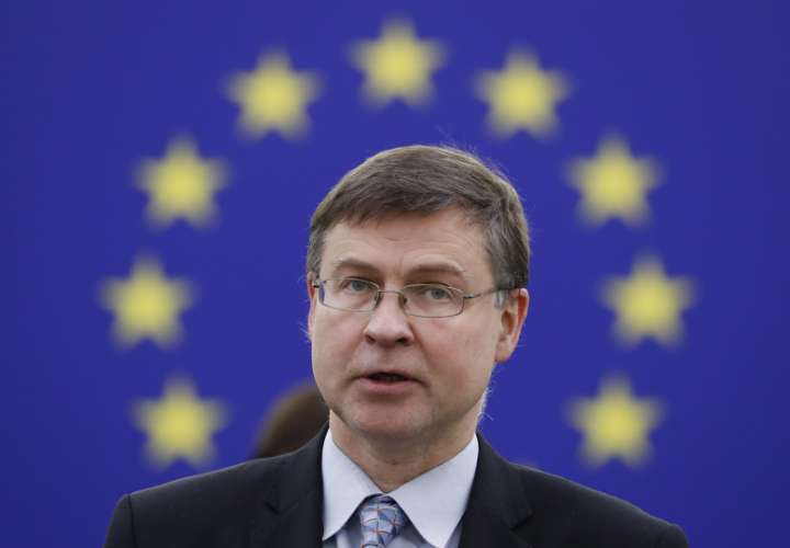 El vicepresidente económico de la Comisión Europea, Valdis Dombrovskis, en una fotografía de archivo. EFE