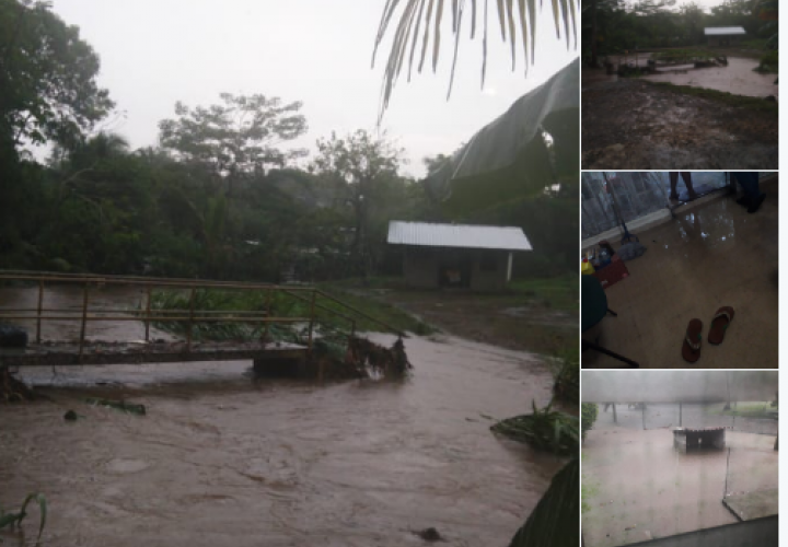 Casas de Villa Unida en Chilibre inundadas por fuerte lluvia