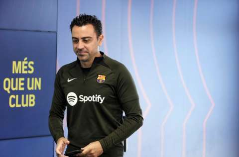 El entrenador del FC Barcelona, Xavi Hernández. Foto: EFE