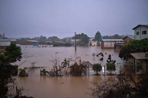 Magnitud de una inundación este domingo en el municipio de Río Pardo, estado de Rio Grande do Sul (Brasil). EFE
