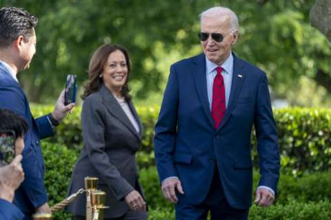 El presidente estadounidense Joe Biden, junto con la vicepresidenta Kamala Harris. EFE