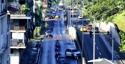 Escena de la balacera en la avenida de Los Mártires.