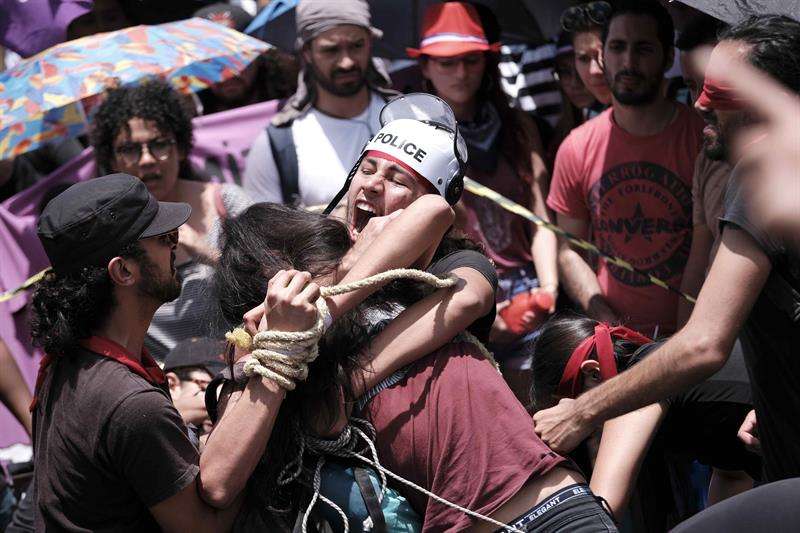 Protestas en Costa Rica. Foto/EFE