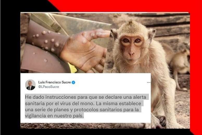 La información fue confirmada por el ministro de Salud, Luis Francisco Sucre, a través de su cuenta de Twitter. 