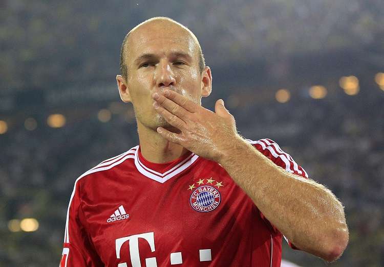 Arjen Robben disputó 96 partidos con la selección de su país. Foto: AP